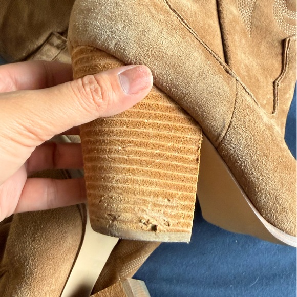 Steve Madden Lasso Suede Western Over-the-Knee Boots in Tan Size 8 - Picture 7 of 10